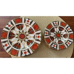 VTG Abbeydale Bone China Duffield Derbyshire Chrysanthemum 4-6.5” & 4-8.5” Plate